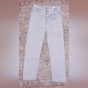 Levi's Light Washed wedgie Straight Button Fly Jeans Size 29